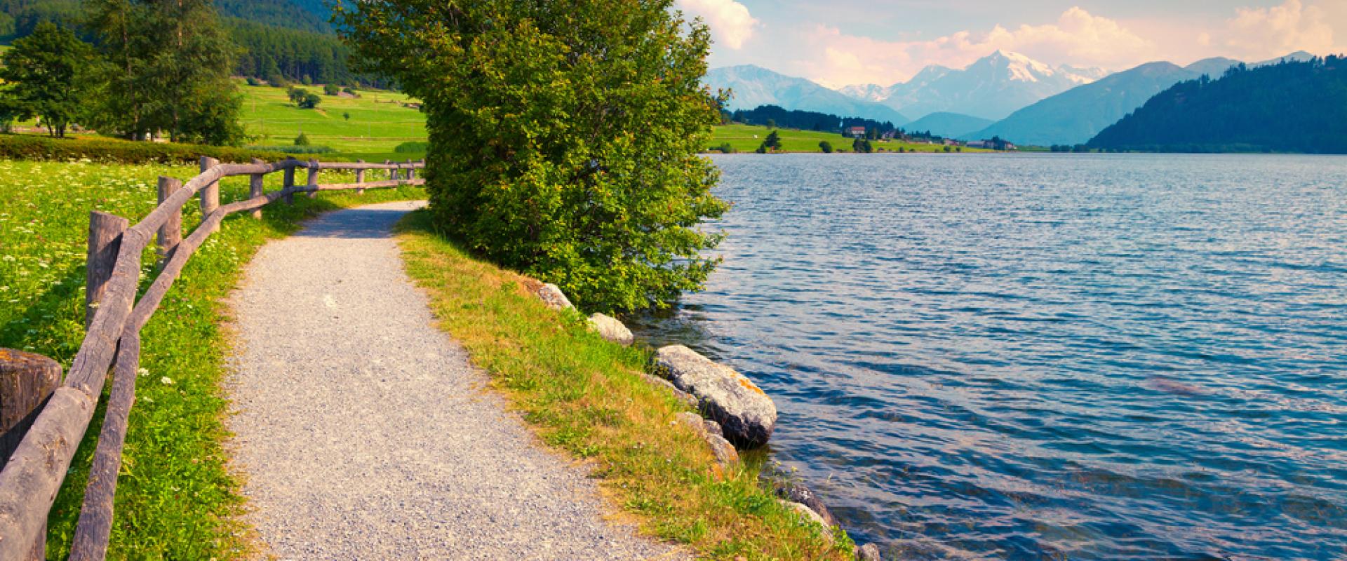 Reschensee Fahrradweg 