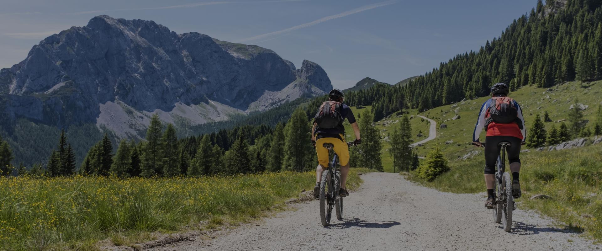 Zwei Ebiker auf einer Ebike Tour auch die Berge von Kärnten
