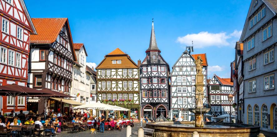 Der Marktplatz von Fritzlar
