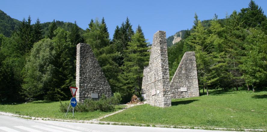 Kunstillustrationen am Loiblpass 