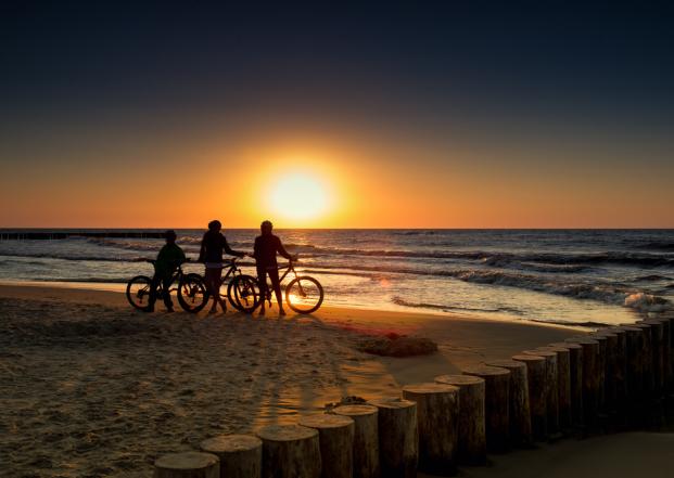 Sonnenuntergang bei Binz 