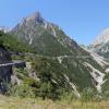 Ostrampe vom Hahntennjoch mit Berglandschaft im Hintergrund