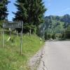 Passhöhe mit Schild vom Riedbergpass