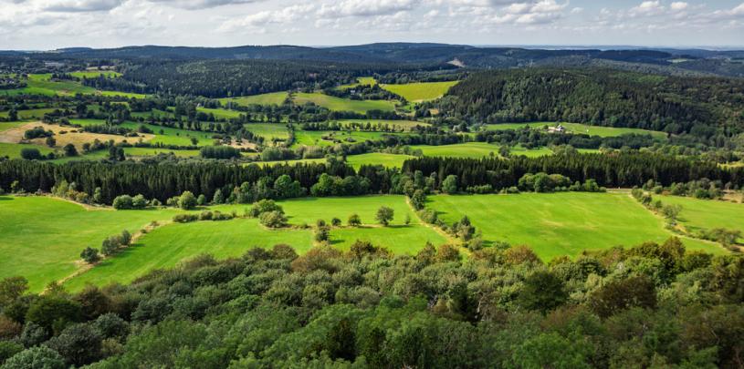 Blick von Altenberg im Erzgebirge 