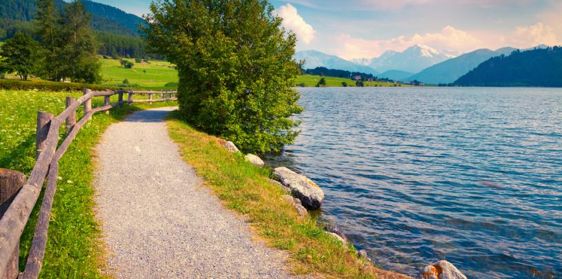 Reschensee Fahrradweg 